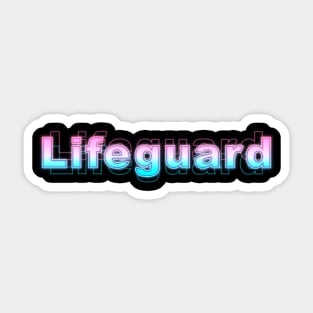 Lifeguard Sticker